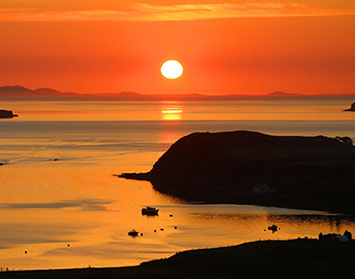 Enjoy sunsets at our Waternish Self Catering Accommodation