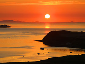 Enjoy sunsets at our Waternish Self Catering Accommodation